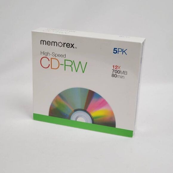 Memorex 5pk CD-RW Blank CDs - Picture 3 of 3